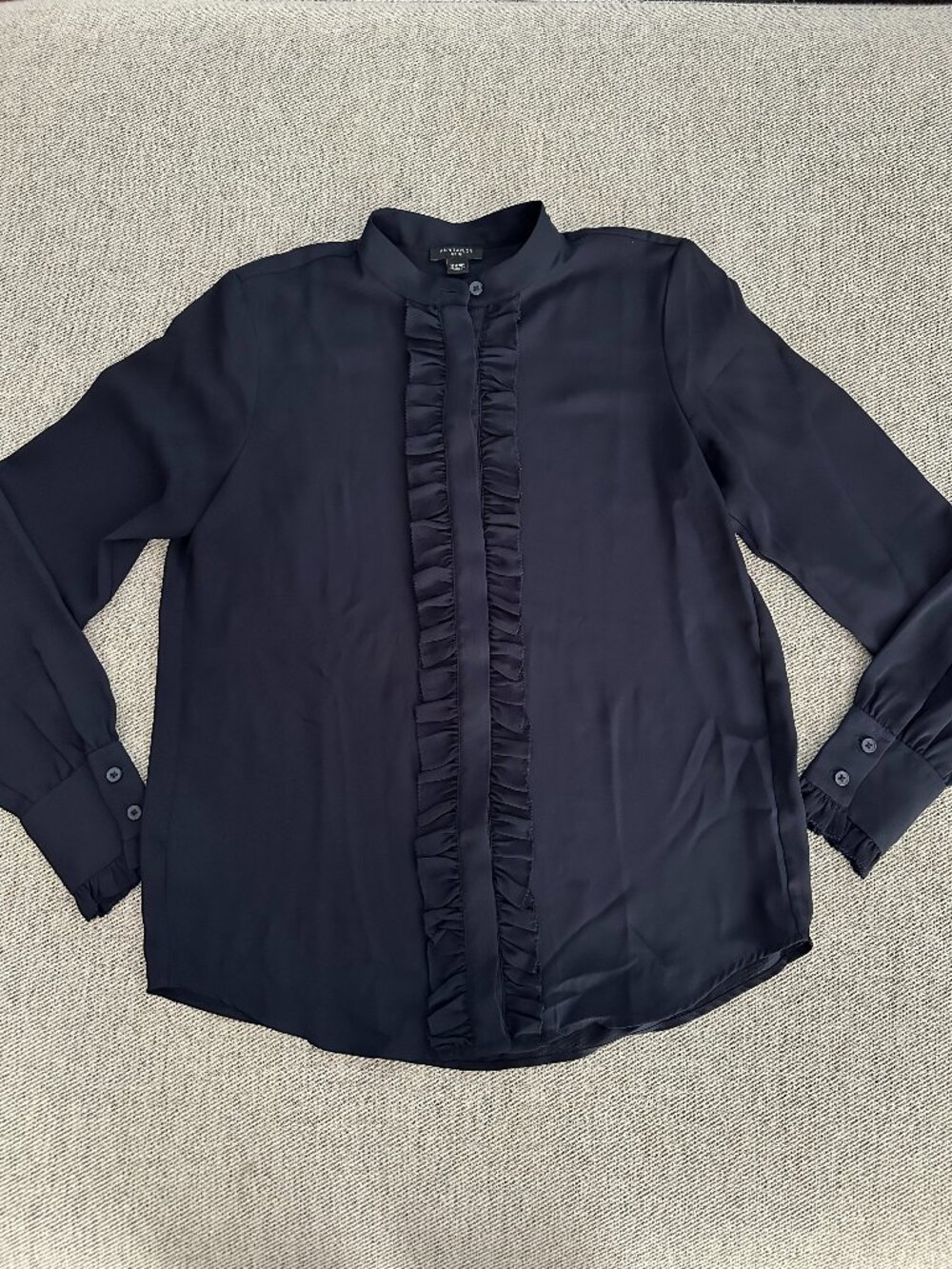 Ann Taylor Navy Blouse XXSP